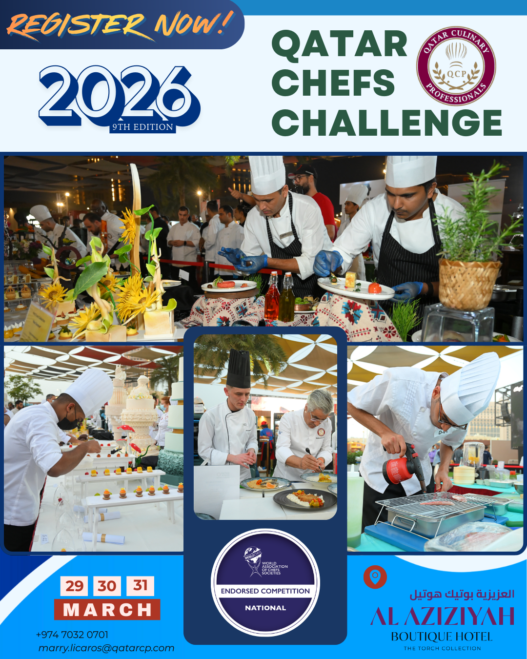 Qatar Chefs Challenge 2026 Flyer